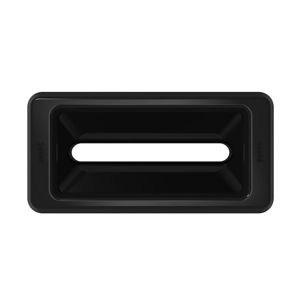Document Slot Trash Can Lid, Black
